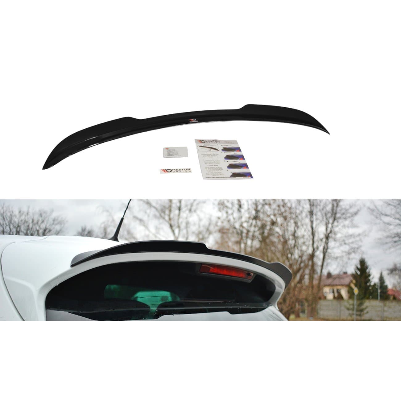RENAULT CLIO 4 RS - MAXTON DESIGN DACHSPOILER LIPPE ABRISSKANTE – Maxton Design