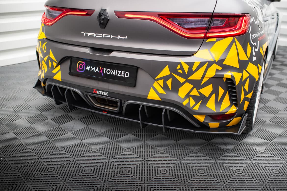 RENAULT MEGANE RS - MAXTON DESIGN RACING HECK DIFFUSOR ANSATZ ADD-ON – Bild 3