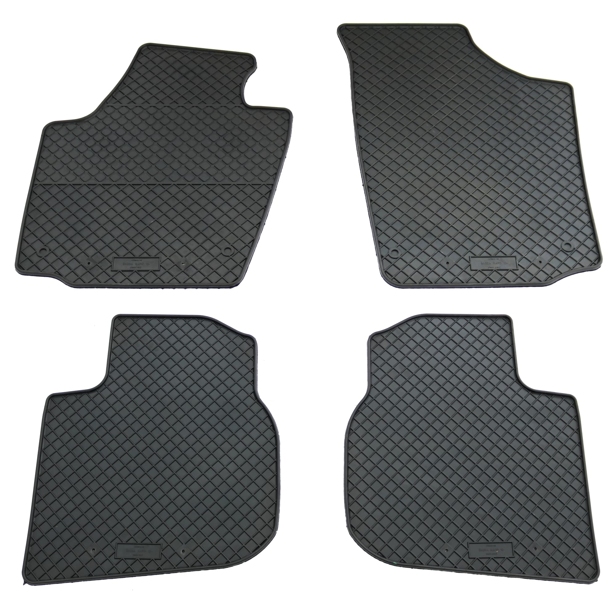 SKODA RAPID - GUMMI FUSSMATTEN