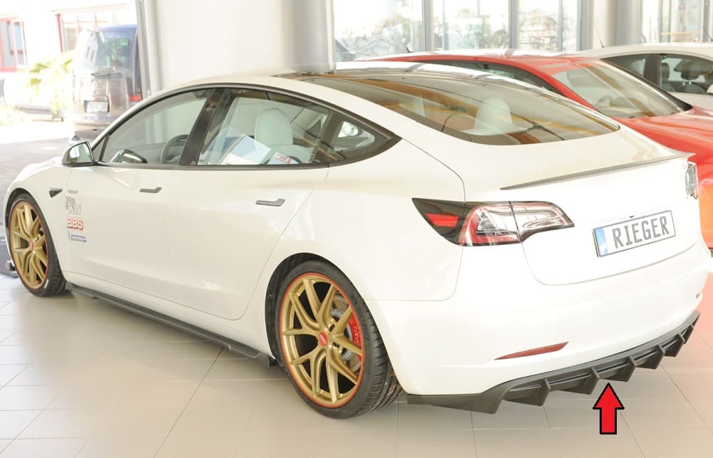 TESLA MODEL 3 - RIEGER TUNING HECK DIFFUSOR ANSATZ – Bild 2
