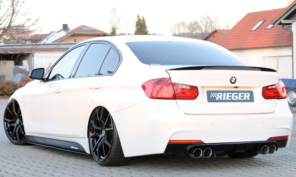 BMW F30 LIMOUSINE M-PAKET - RIEGER DUPLEX DIFFUSOR OO-OO – Bild 5
