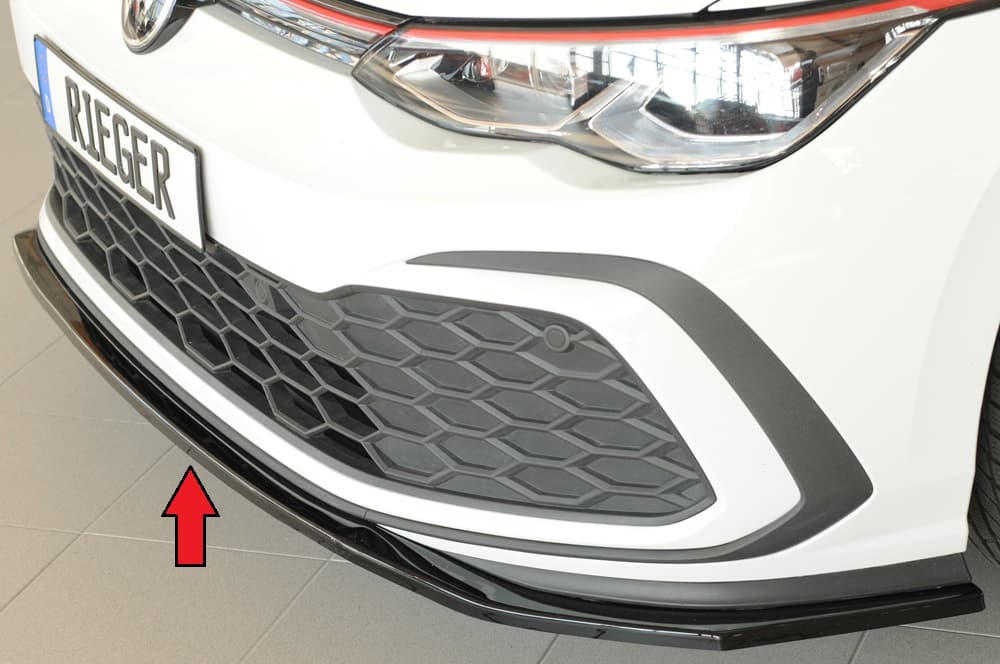 VW GOLF 8 GTI - RIEGER TUNING FRONTSPOILER LIPPE – Bild 2