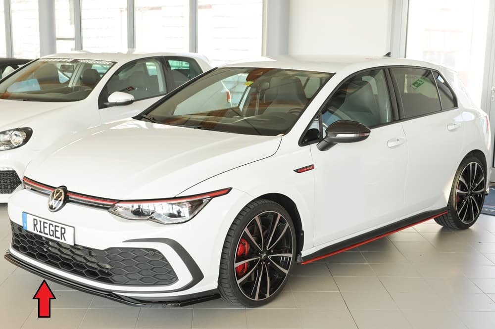 VW GOLF 8 GTI - RIEGER TUNING FRONTSPOILER LIPPE – Bild 4