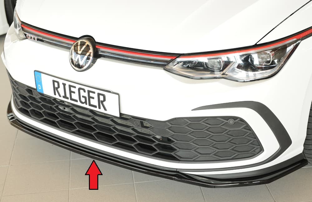 VW GOLF 8 GTI - RIEGER TUNING FRONTSPOILER LIPPE – Bild 5