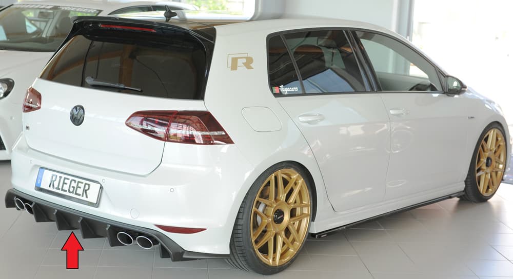 VW GOLF 7 R-LINE - RIEGER HECK DIFFUSOR OO-OO – Bild 3