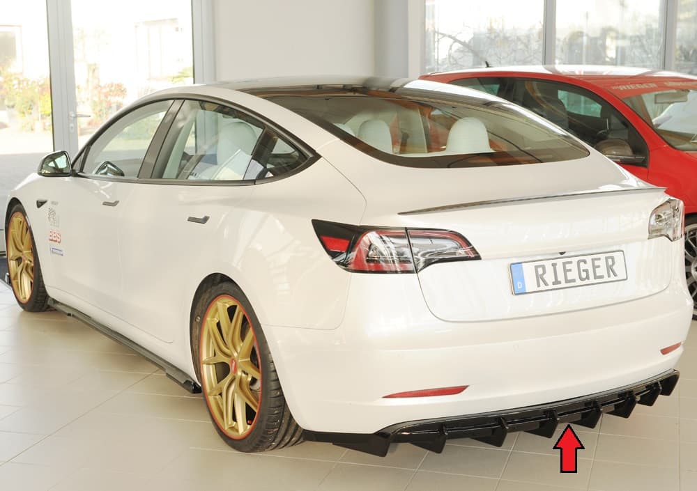 TESLA MODEL 3 - RIEGER TUNING HECK DIFFUSOR ANSATZ – Bild 4