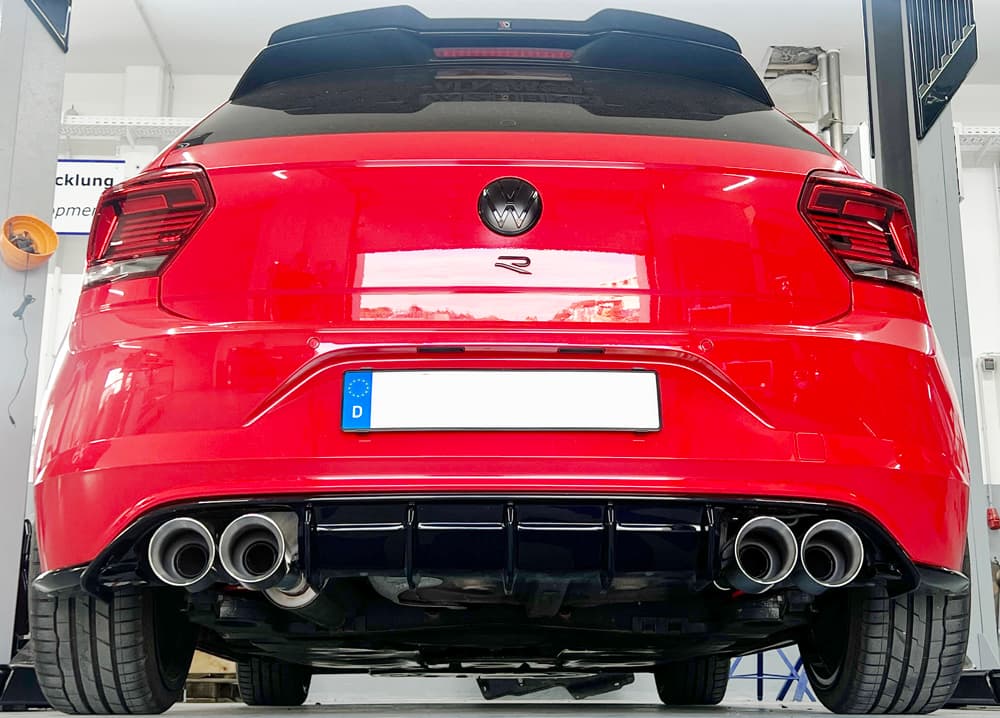 VW POLO R-LINE - RIEGER HECK DIFFUSOR ANSATZ OO-OO