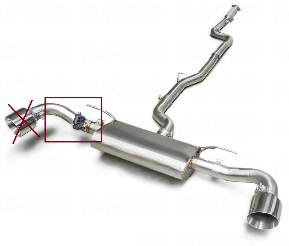 ALFA ROMEO STELVIO - NAP VERBINDUNGSROHR MIT STELLMOTOR AUSPUFFKLAPPE – Bild 2
