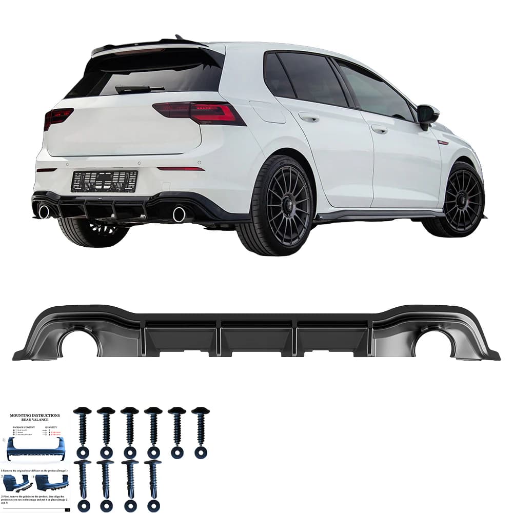 VW GOLF 8 GTI - ONEWAY HECK DIFFUSOR O-O – Bild 4