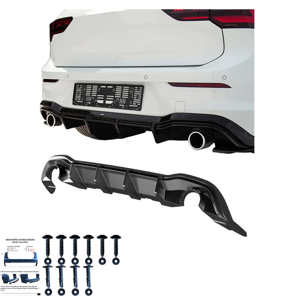 VW GOLF 8 GTI - ONEWAY HECK DIFFUSOR O-O – Bild 5