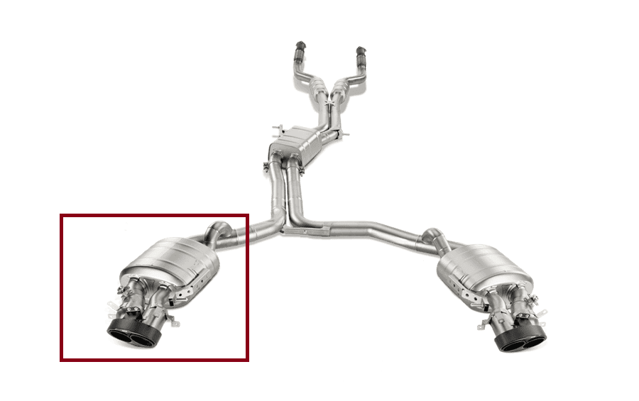 AUDI RS6 AVANT - AKRAPOVIC ENDSCHALLDÄMPFER LINKS (FAHRERSEITE) – Bild 3