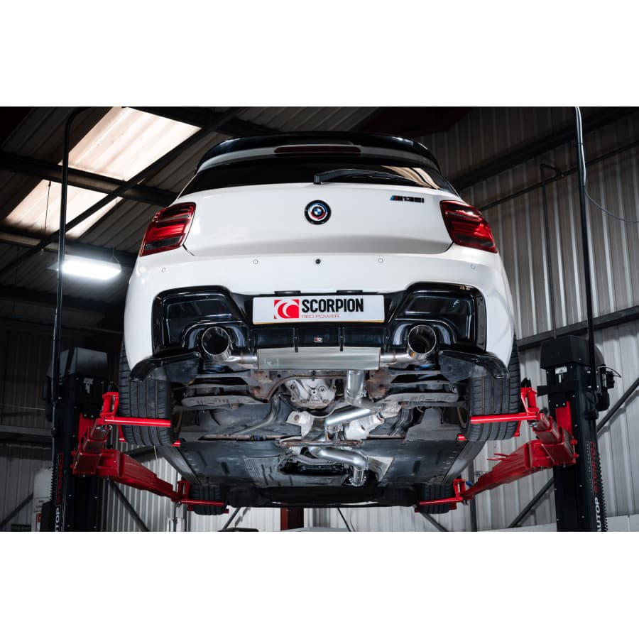 BMW M135i xDrive - SCORPION DUPLEX AUSPUFF ANLAGE AB KAT Ø 80MM – Bild 3