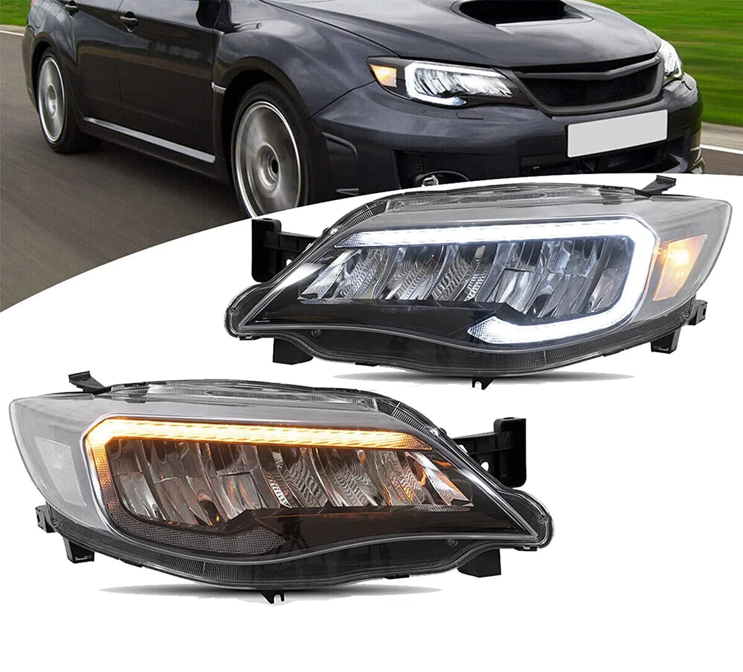 SUBARU IMPREZA - FULL LED LIGHTBAR SCHEINWERFER (DYNAMIC)