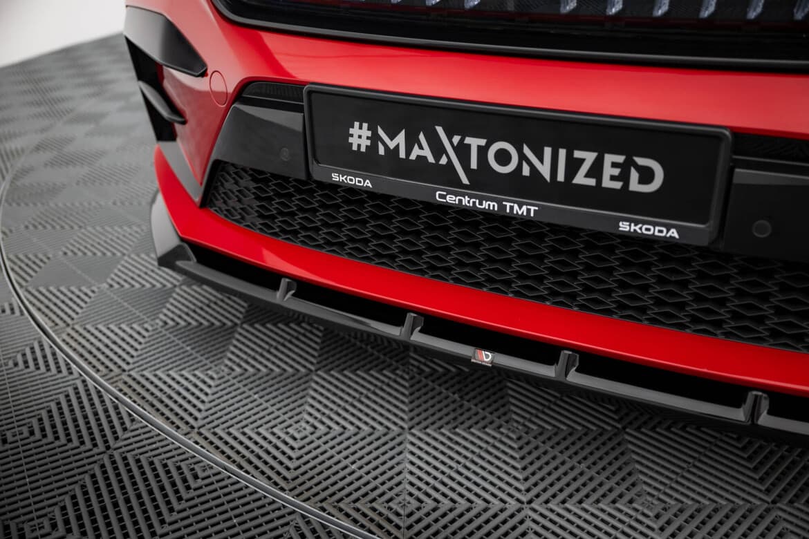 SKODA ENYAQ COUPE RS - MAXTON DESIGN FRONTSPOILER LIPPE V.1 – Bild 3