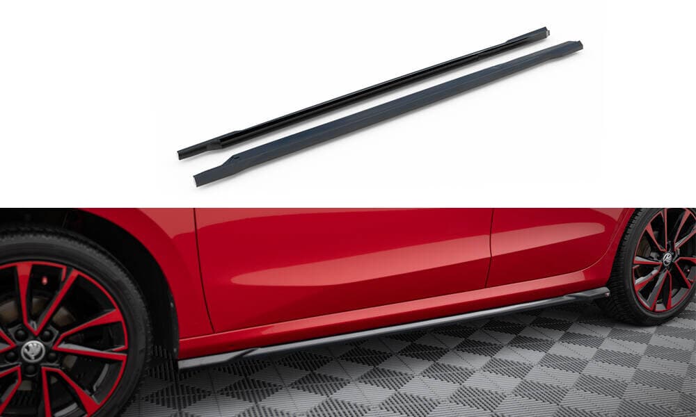 SKODA FABIA - MAXTON DESIGN SEITENSCHWELLER ANSATZ RACING – Maxton Design