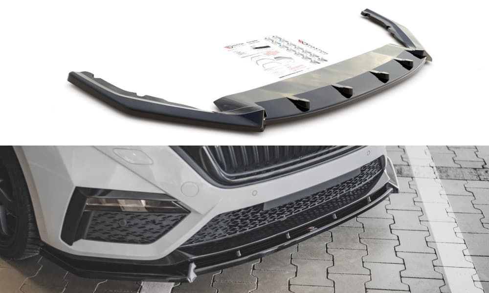 SKODA OCTAVIA RS - MAXTON DESIGN FRONT CUP SPOILERLIPPE FRONTANSATZ V.1 (DTC) – Maxton Design