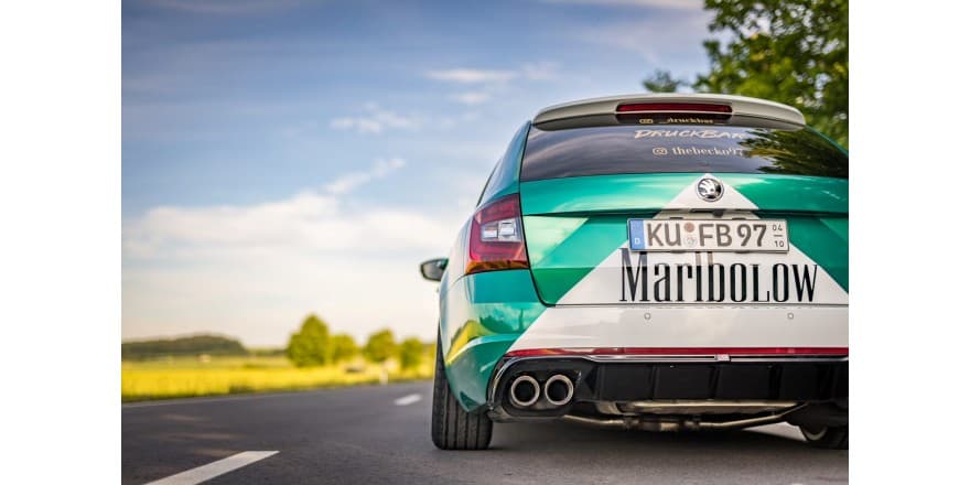 SKODA OCTAVIA RS 4X4 - FOX HALBAUSPUFFANLAGE AB KATALYSATOR – Bild 2