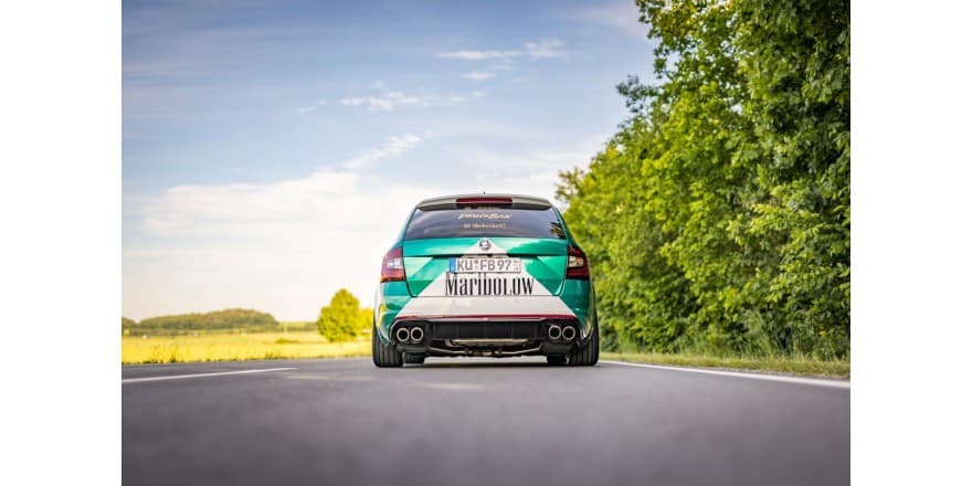 SKODA OCTAVIA RS 4X4 - FOX HALBAUSPUFFANLAGE AB KATALYSATOR – Bild 3