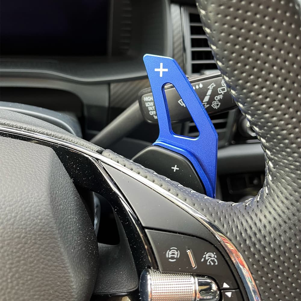 SKODA SCHALTWIPPEN VERLÄNGERUNGEN BLAU V.2 – Bild 4