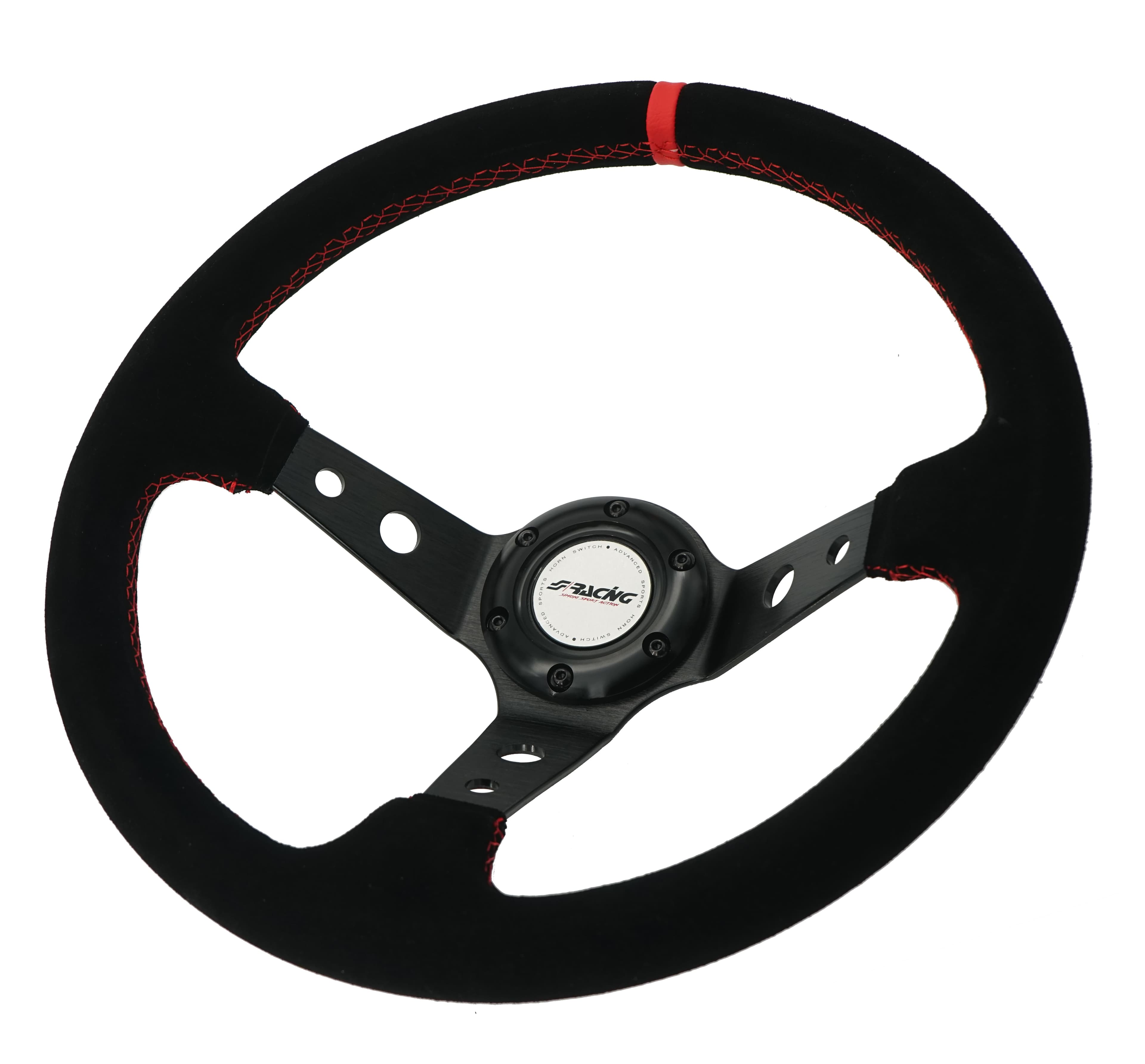 Simoni Racing Lenkrad Pitlane 350mm roter Ring – Bild 3
