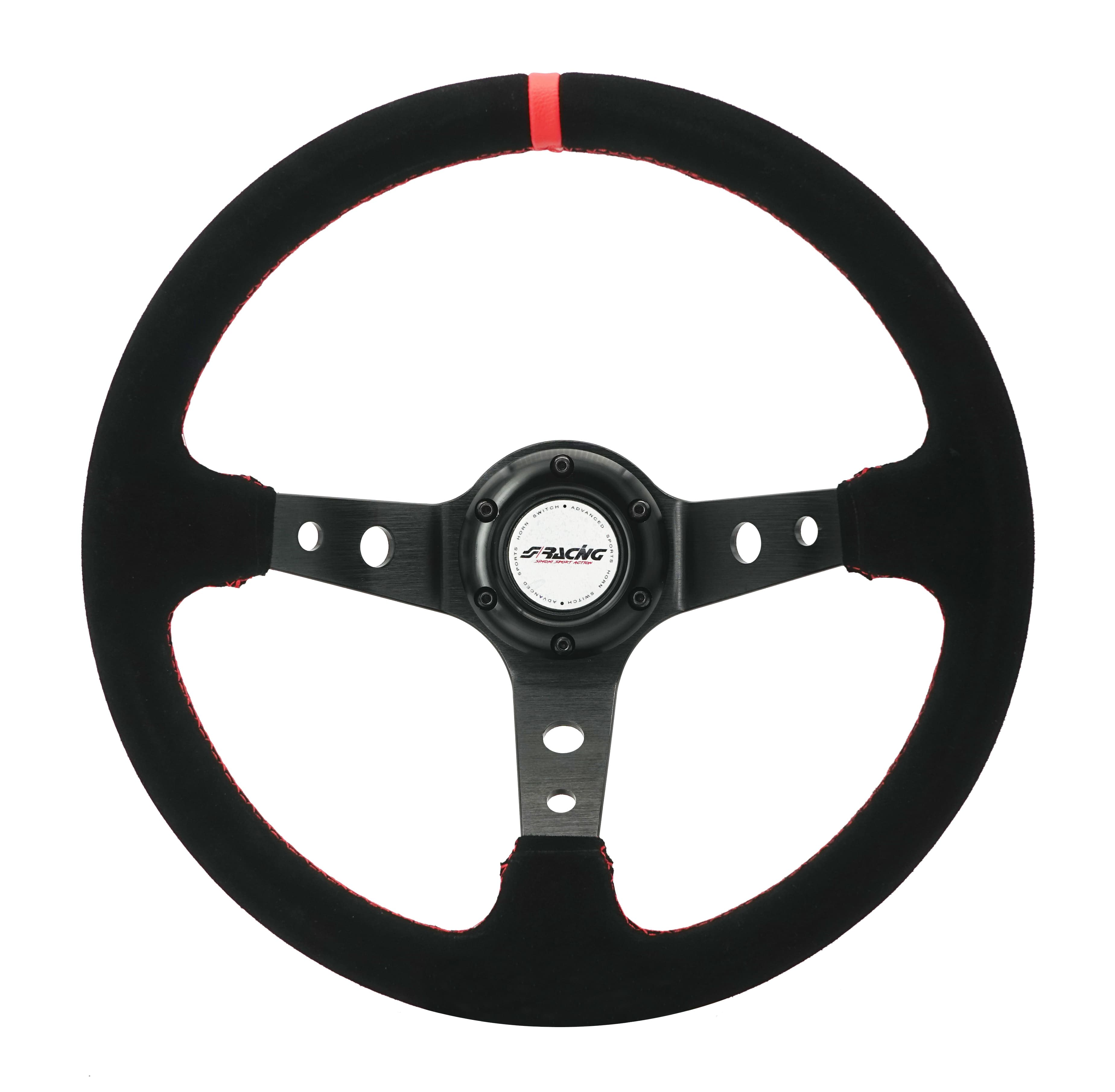 Simoni Racing Lenkrad Pitlane 350mm roter Ring – Bild 5