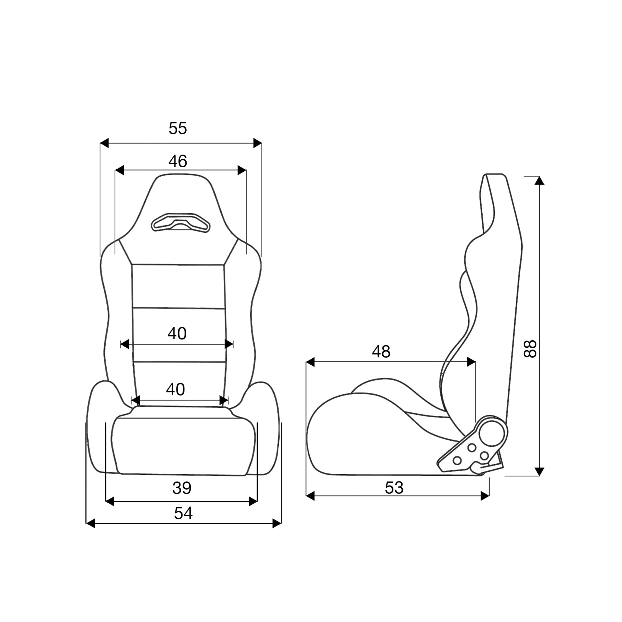 SIMONI RACING TUNING SPORTSITZ / SCHALENSITZ MIKY SRS/8N – Bild 5