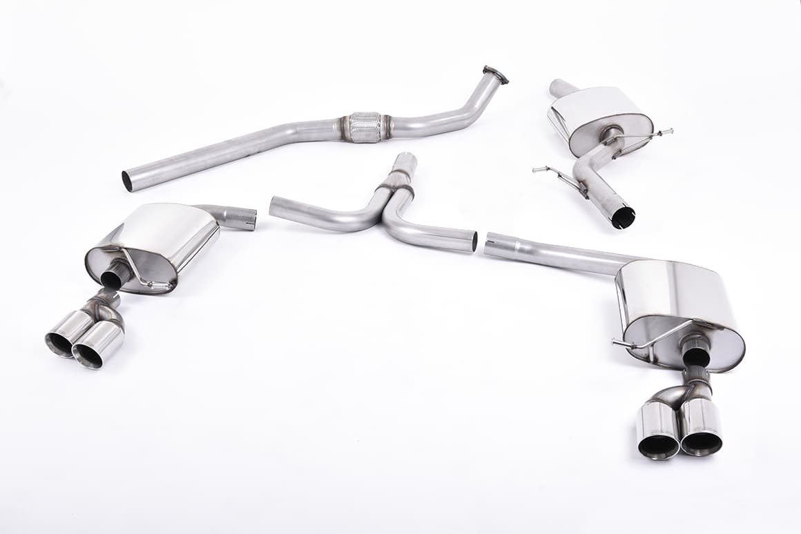 AUDI A4 - MILLTEK DUPLEX AUSPUFF ANLAGE AB KATALYSATOR