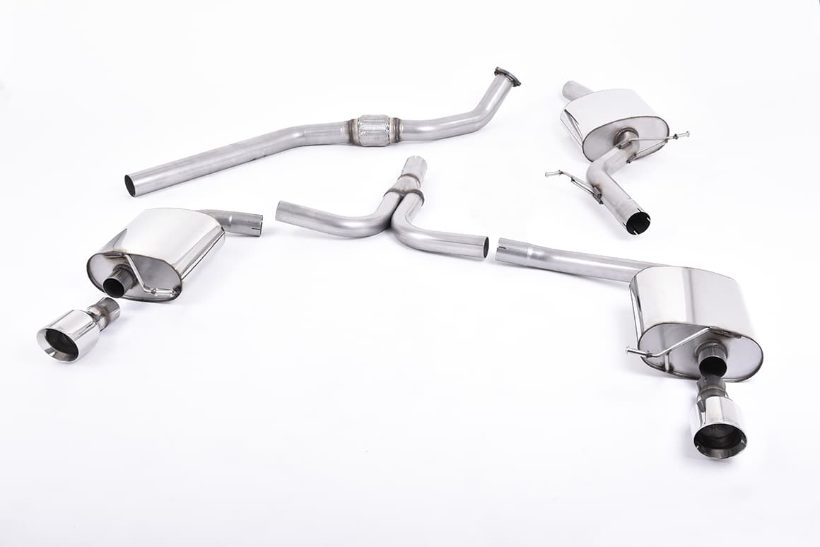 AUDI A5 COUPE - MILLTEK Ø 76MM DUPLEX SPORTAUSPUFF ANLAGE