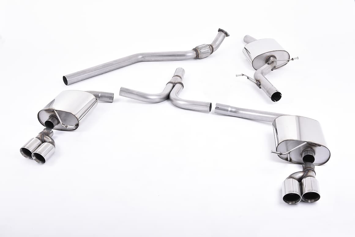 AUDI A5 COUPE - MILLTEK Ø 76MM DUPLEX SPORTAUSPUFF ANLAGE