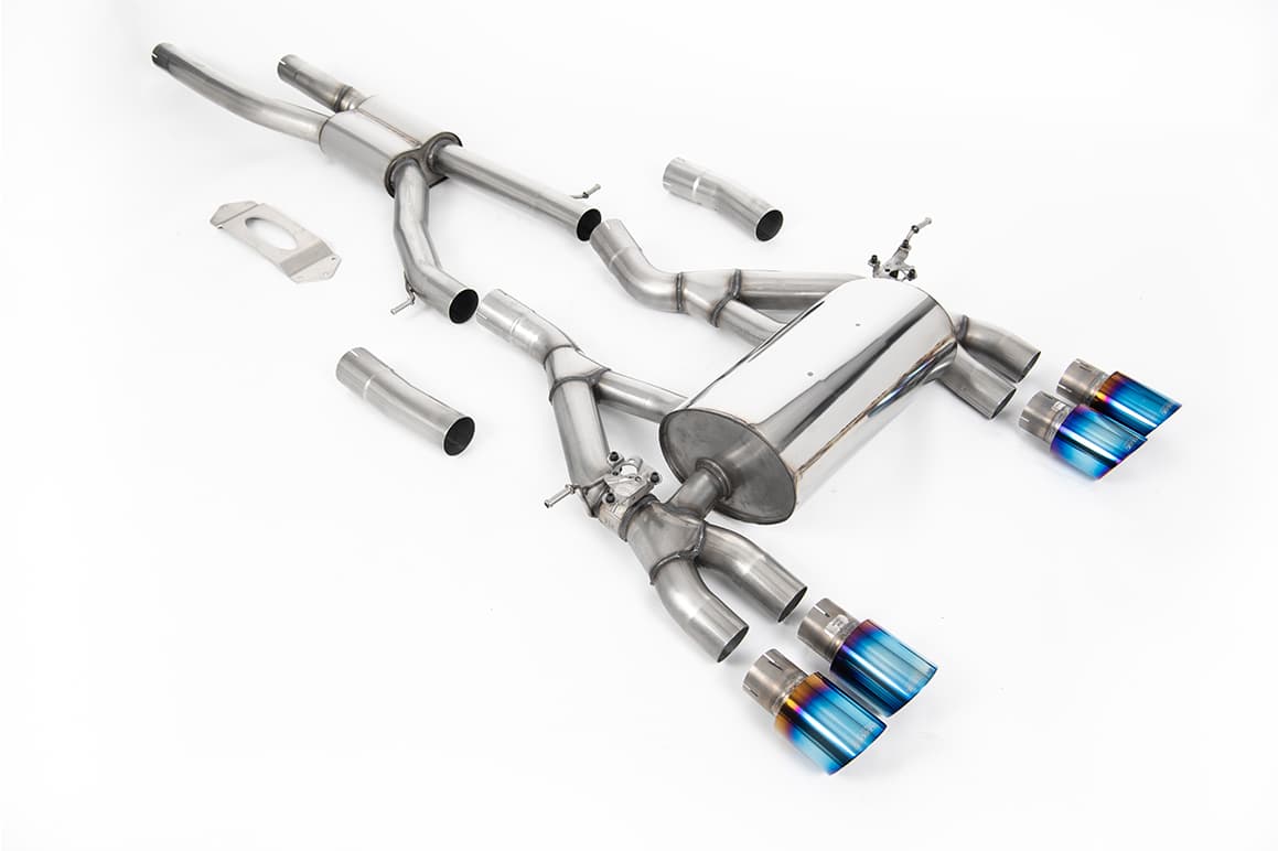 BMW M4 F82 - MILLTEK DUPLEX SPORTAUSPUFF ANLAGE AB OPF Ø 76MM