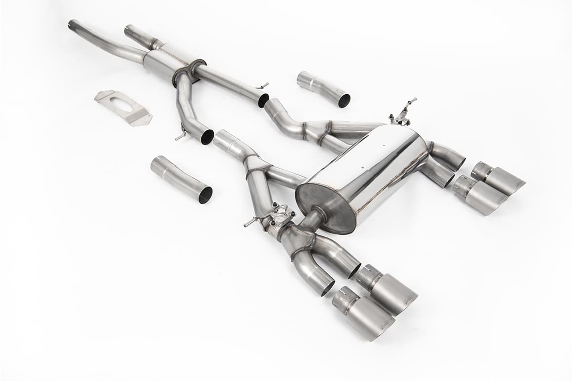 BMW M4 F82 - MILLTEK DUPLEX SPORTAUSPUFF ANLAGE AB OPF Ø 76MM