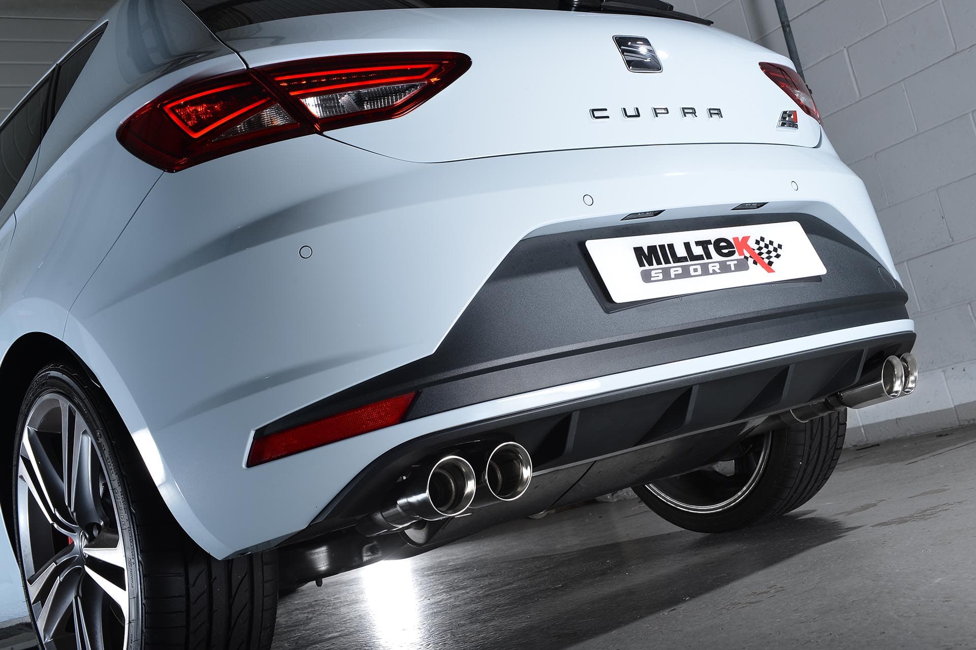 SEAT LEON CUPRA - MILLTEK Ø 76MM DUPLEX SPORTAUSPUFF ANLAGE – Bild 2