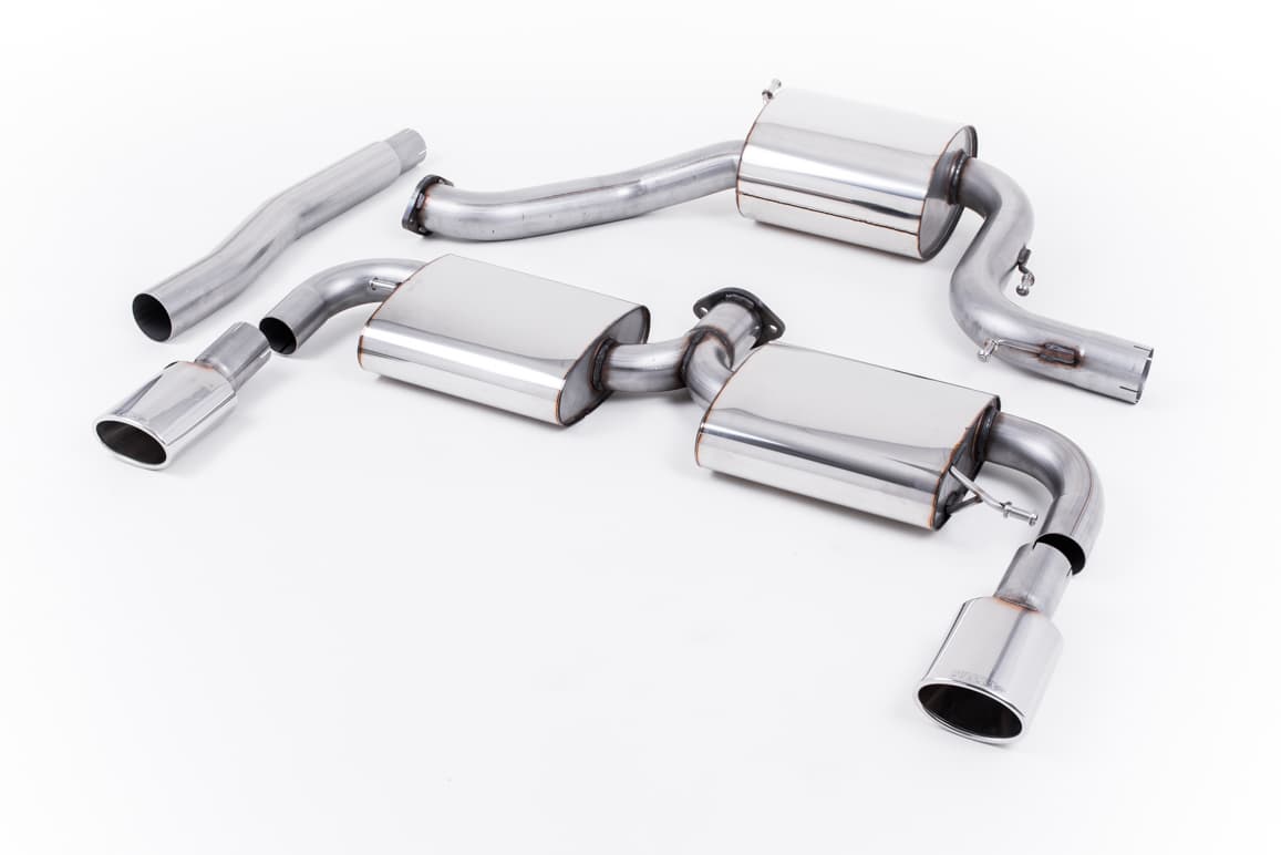 VW SCIROCCO R - MILLTEK DUPLEX AUSPUFF ANLAGE AB KAT