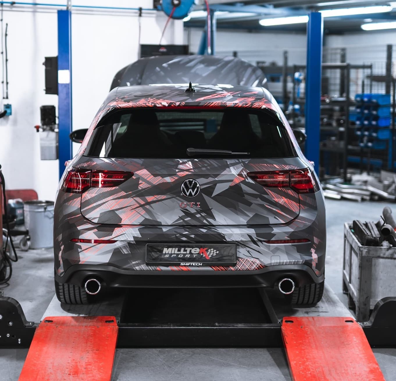 VW GOLF 8.5 GTI - DUPLEX SPORTAUSPUFF ANLAGE AB OPF Ø 80MM – Bild 4