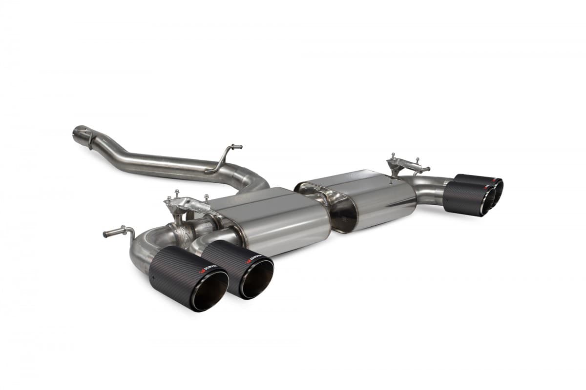 VW GOLF 7.5 R - DUPLEX SPORTAUSPUFF ANLAGE AB KAT (CARBON)