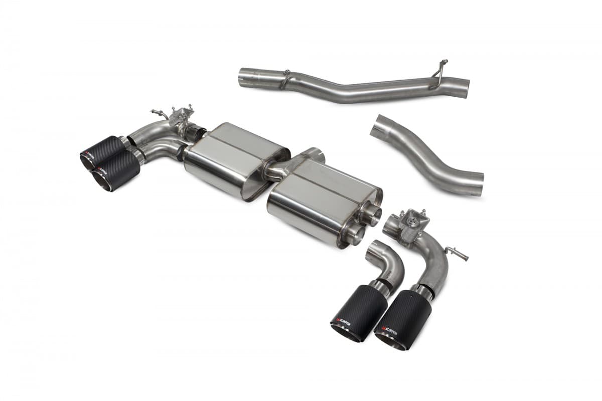 VW GOLF 7.5 R - DUPLEX SPORTAUSPUFF ANLAGE AB KAT (CARBON) – Bild 2
