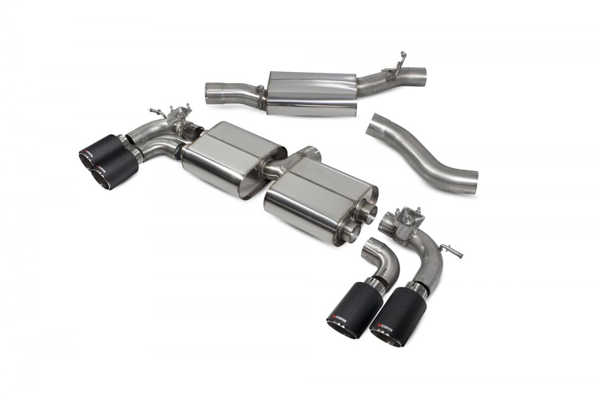 VW GOLF 7.5 R - DUPLEX SPORTAUSPUFF ANLAGE AB KAT (CARBON) – Bild 2