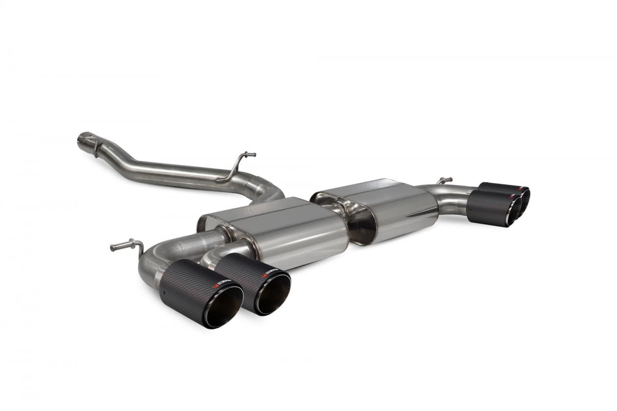 VW GOLF 7.5 R - DUPLEX SPORTAUSPUFF ANLAGE AB KAT (CARBON)