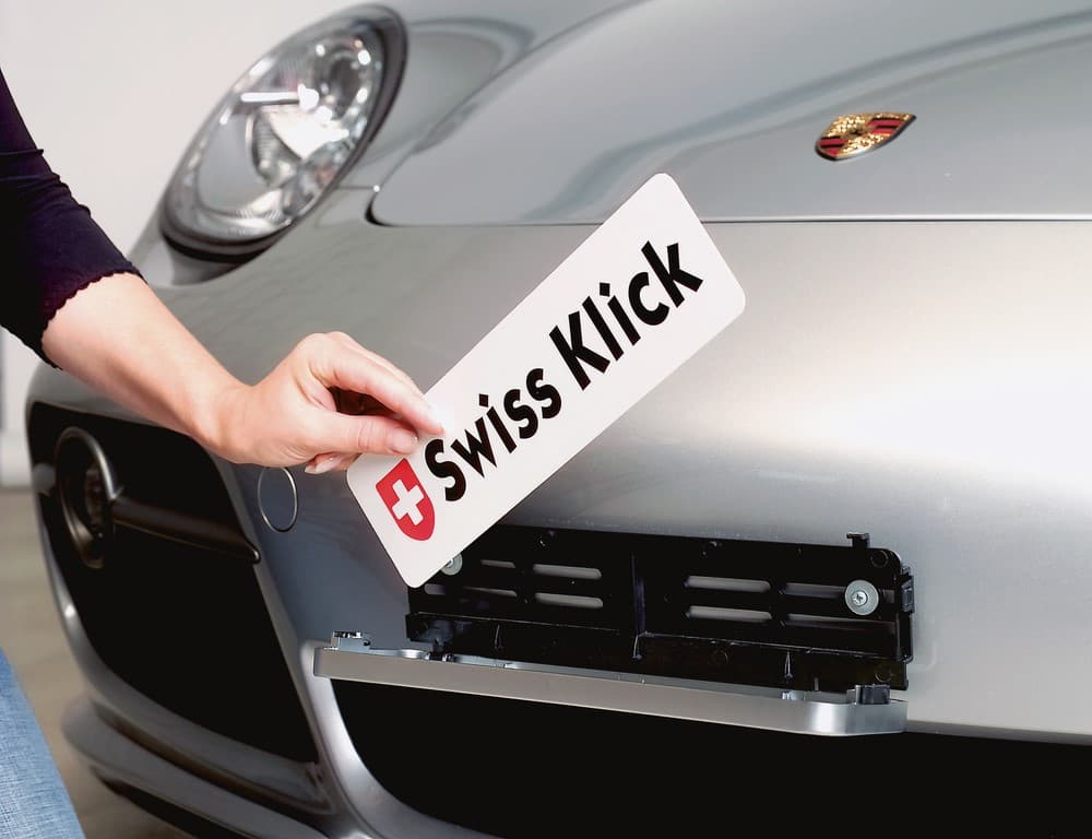 SWISS KLICK Nummernrahmen Langformat SET – Bild 3