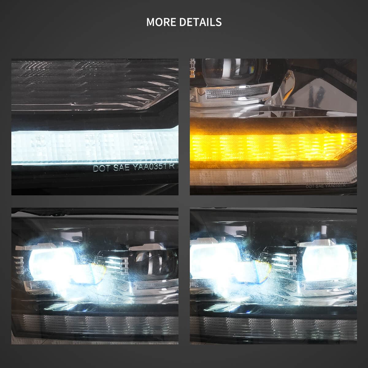 VW T5 MULTIVAN - FULL LED TAGFAHRLICHT SCHEINWERFER (DYNAMIC) – Bild 4