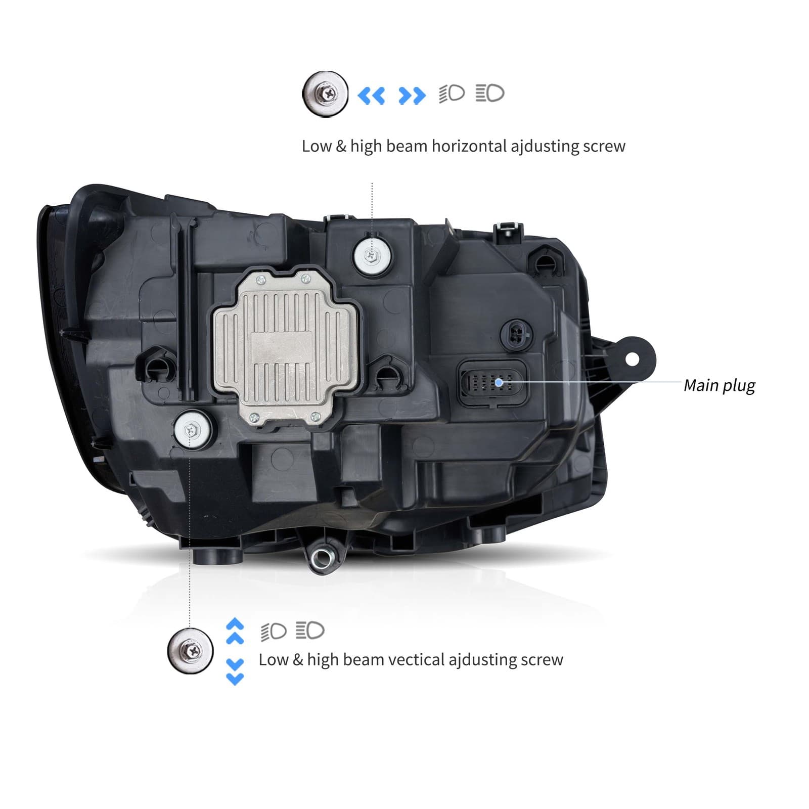 VW T6 - FULL LED TAGFAHRLICHT SCHEINWERFER T6.1 OPTIK V.5 – Bild 2