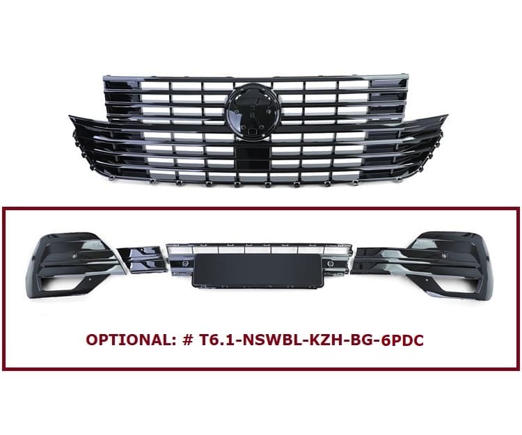 VW T6.1 - FRONTGRILL + GITTER - UMBAUSET BG V.1 – Bild 2