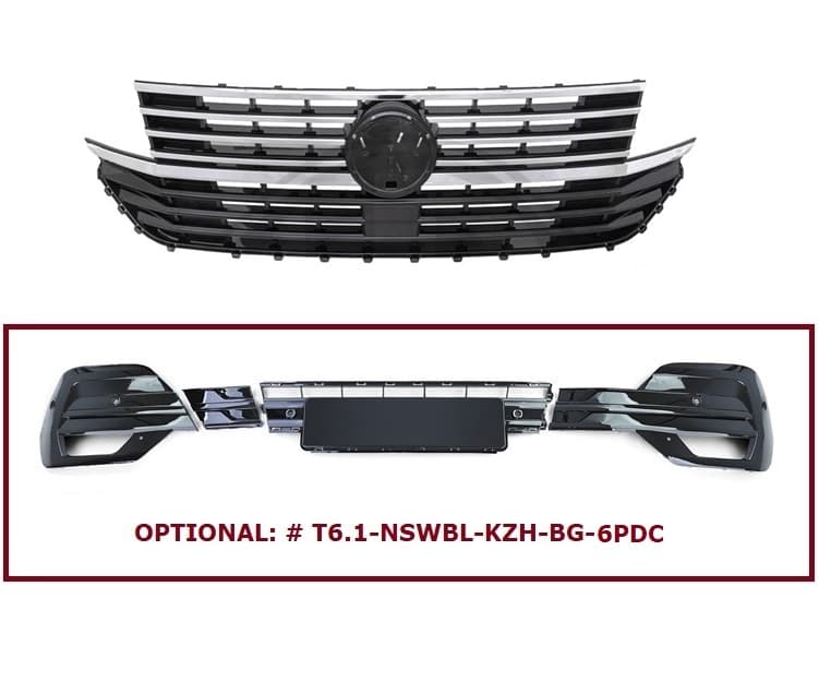 VW T6.1 - FRONTGRILL + GITTER - UMBAUSET BG V.7 – Bild 2