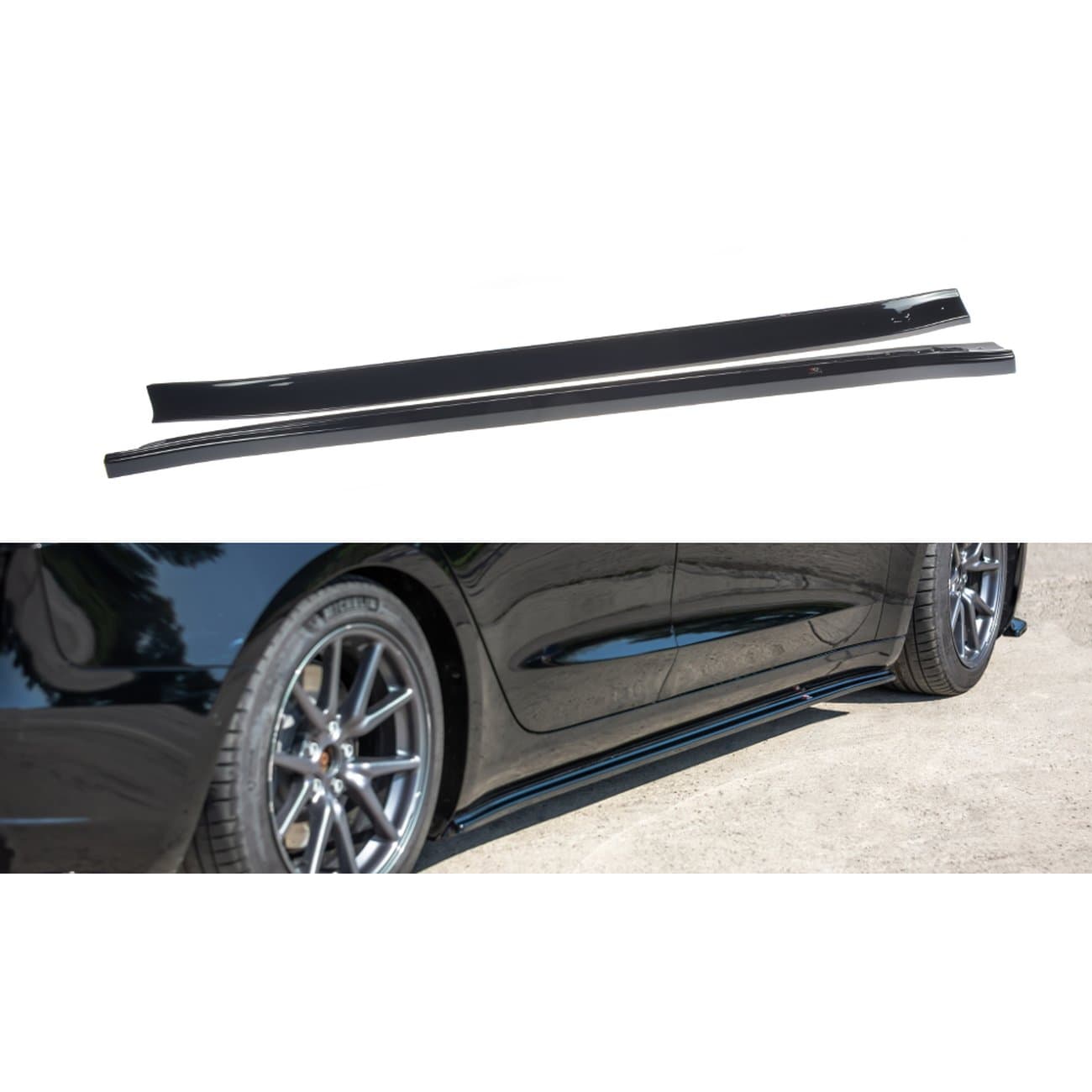 TESLA MODEL 3 - MAXTON DESIGN SEITENSCHWELLER ANSATZ