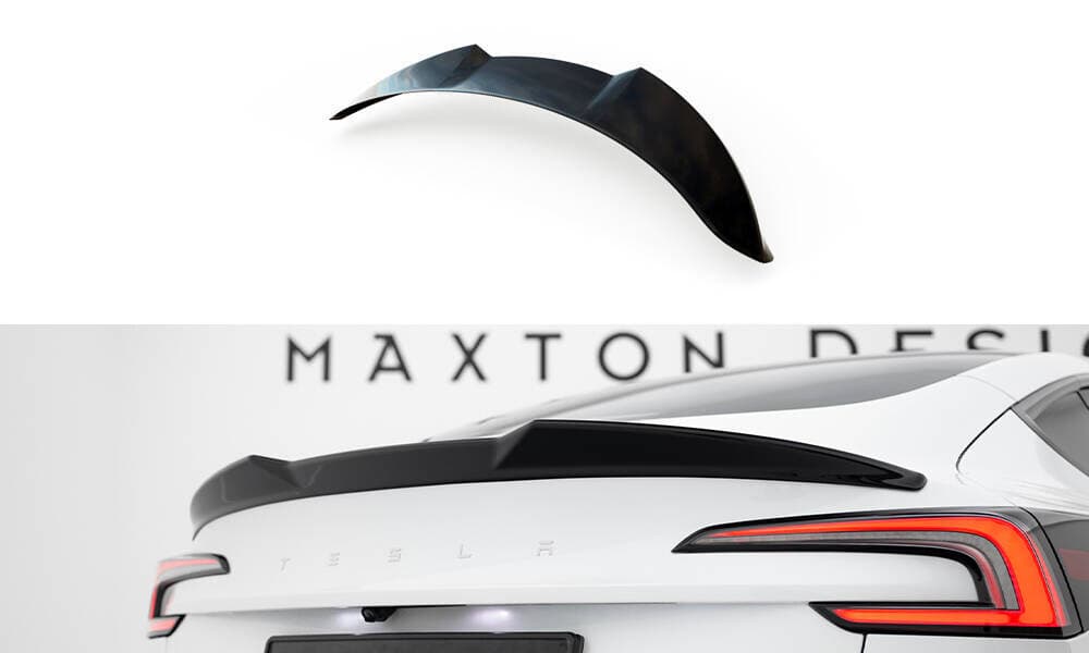 TESLA MODEL 3 2023+ - MAXTON DESIGN 3D HECK SPOILER LIPPE CAP ABRISSKANTE