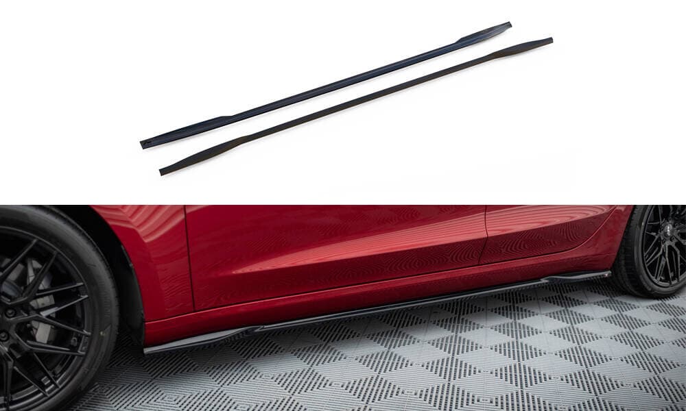 TESLA MODEL 3 PERFORMANCE 2023+ - MAXTON DESIGN SEITENSCHWELLER ANSATZ V.2