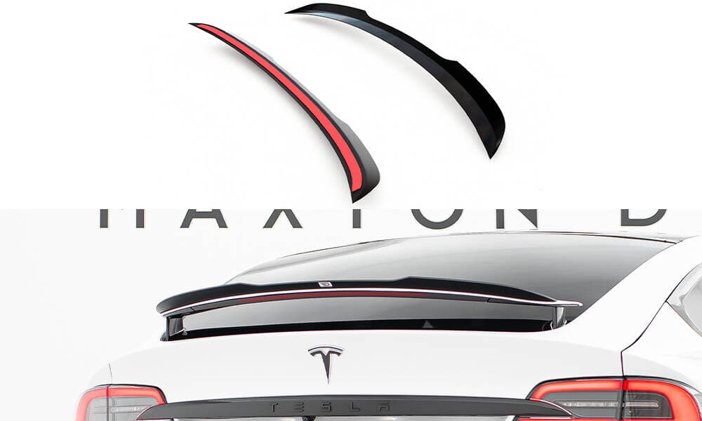 TESLA MODEL X 2021+ - MAXTON DESIGN HECK SPOILER LIPPE CAP ABRISSKANTE V.1