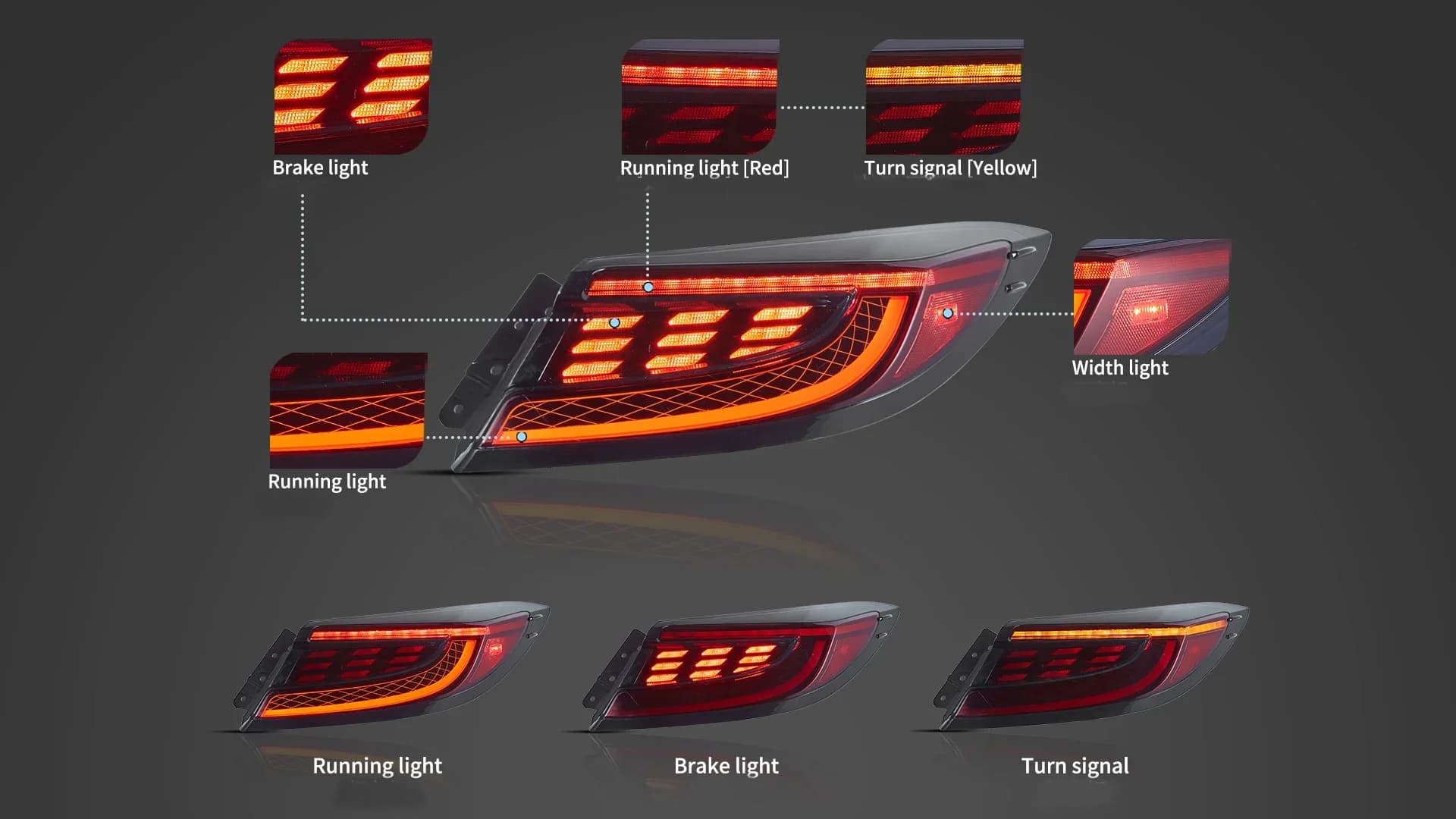 TOYOTA GR86 - VLAND LED LIGHTBAR RÜCKLEUCHTEN (DYNAMIC) – Bild 2