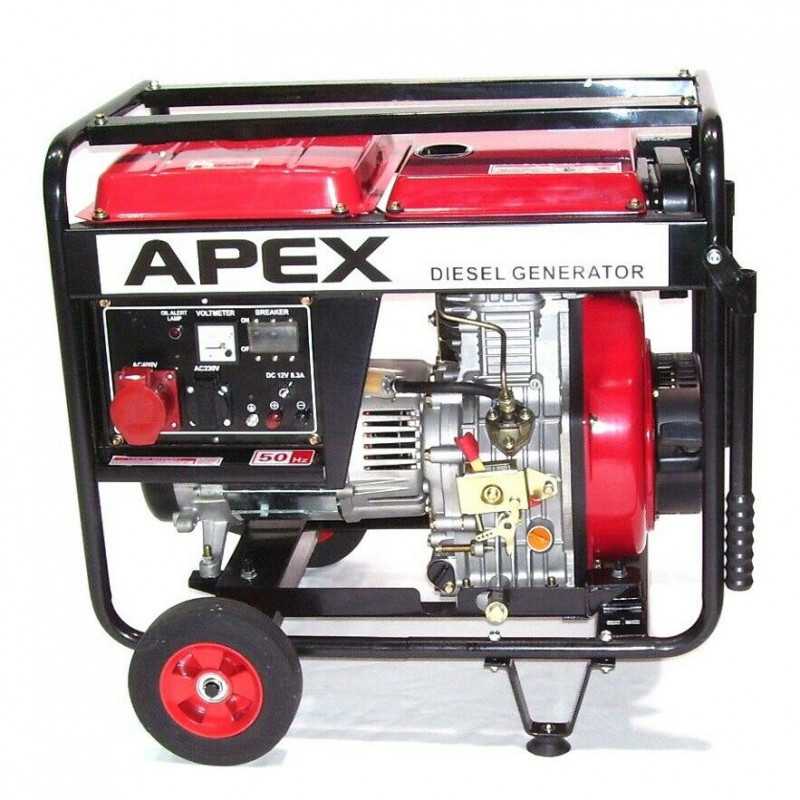 06282 APEX Diesel Stromerzeuger Generator 5500A 10PS 406ccm – Bild 5