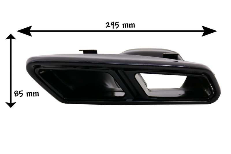 MERCEDES E-KLASSE - AUSPUFFBLENDEN AMG OPTIK BLACK EDITION – Bild 5